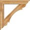 Ekena Millwork Olympic Traditional Rough Sawn Bracket w/ Offset Brace, Western Red Cedar, 8"W x 46"D x 46"H BKT0806X46X46OLY01RWR - alternate 3